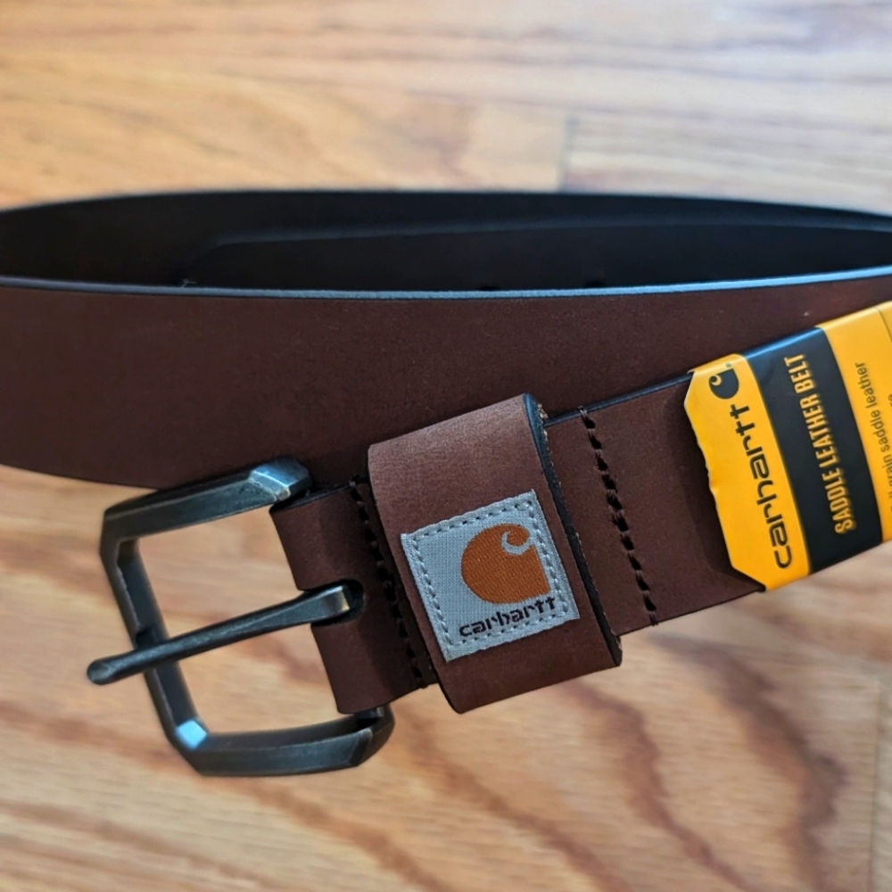 NWT Men's Carhartt Saddle Leather Belt, sz 36